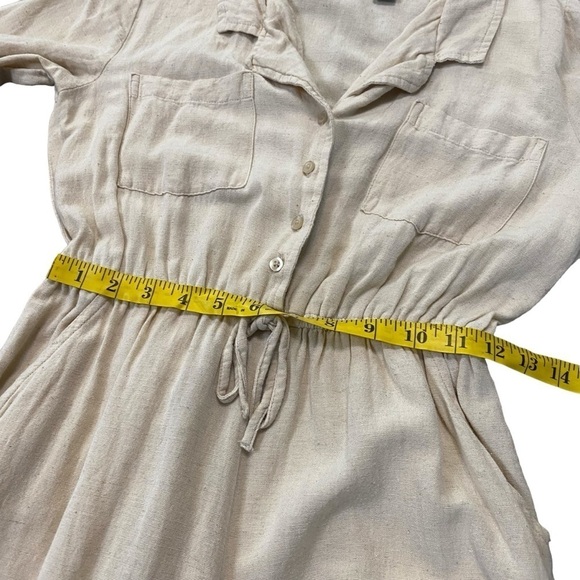 Sincerely Jules Lagenlook Coastal Beach Cream Long Sleeve Jumpsuit Size Small - Picture 9 of 12